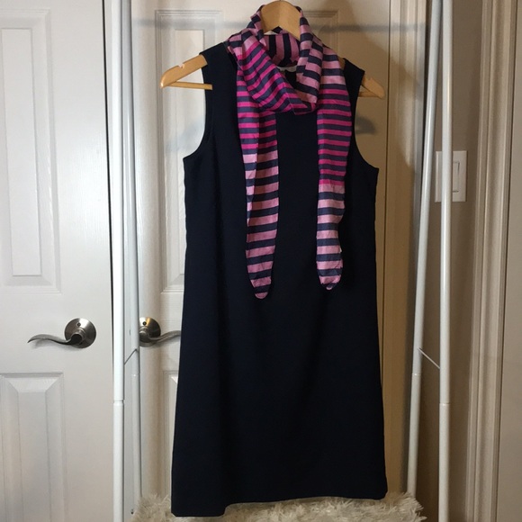 Gap x-small navy shift dress with back open display zipper - Picture 4 of 5